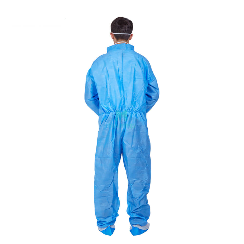 Wholesale Breathable Short Collar Style SMS Non Woven Painting Disposable Coverall