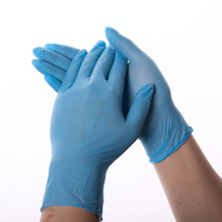 Nitrile Gloves Powder-Free Anti-Acid Sterile Waterproof Hospital Safety Gloves Civil Use for Examination Medical Hand Disposable Gloves