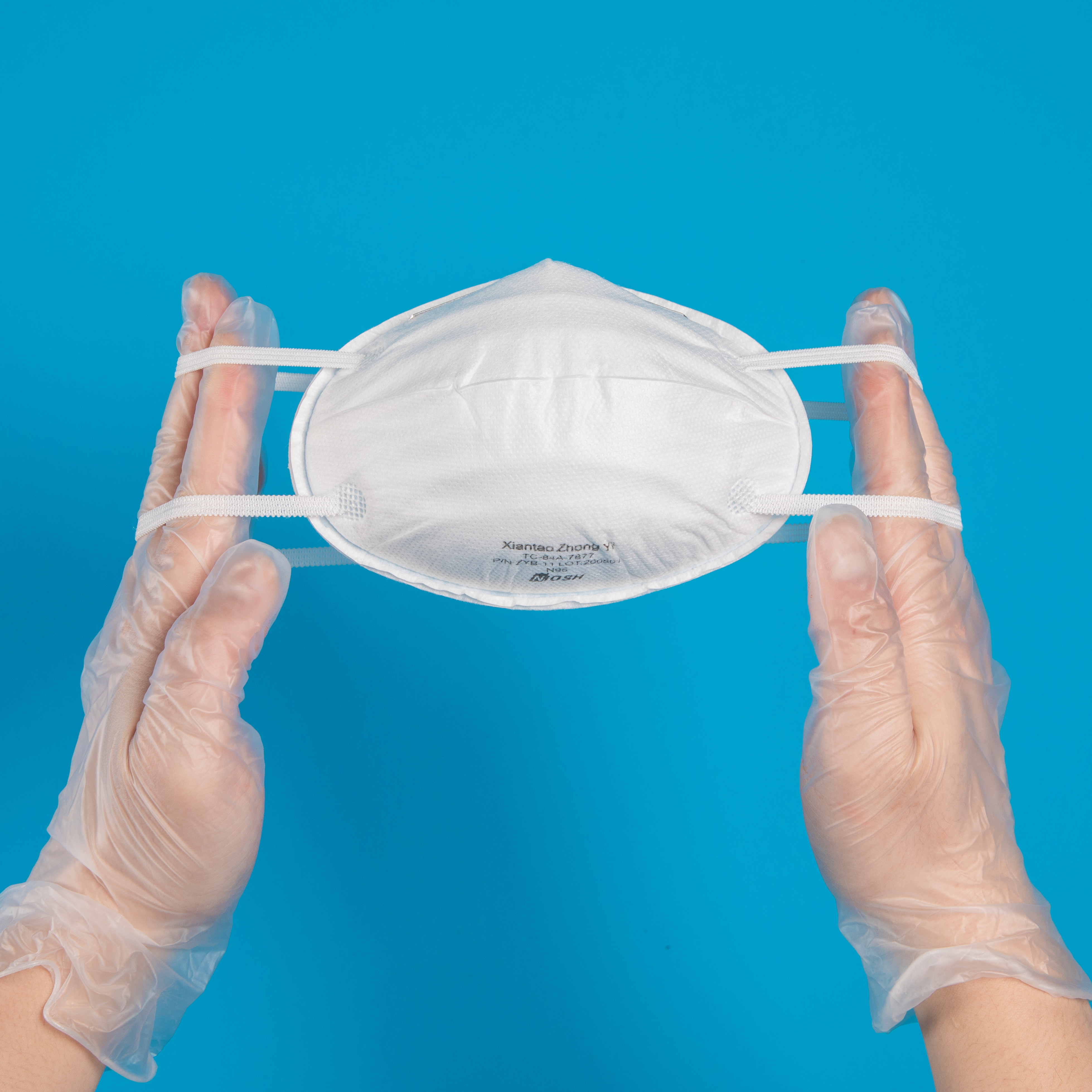 NIOSH Certified Cone Shape Half Face Flitering Mask N95 Respirator