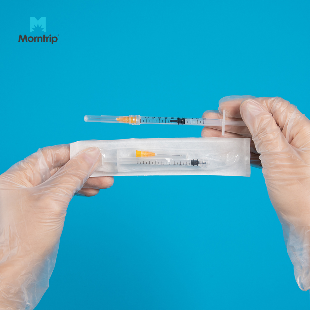 Safety Hospital Sanitary Sterile Hospital Medical Plastic Vaccine Injection Disposable Syringe 