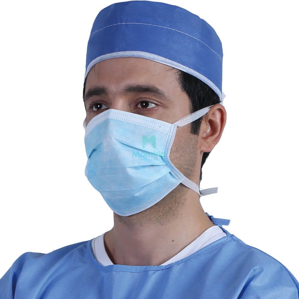 Operation Theatre Surgeon Use 3 Ply Disposable Surgical Face Mask with Ties