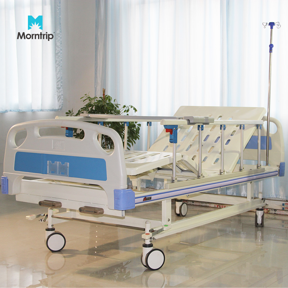 Nurse Panel 2 Function Hospital Bed Air Mattress Medical Abs Plastic Hospital Bed Head And Foot Board