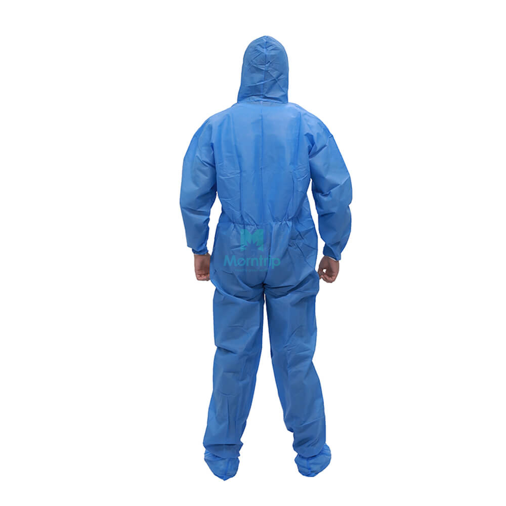 Morntrip Hotsale SMS Non Woven Fully Body Chemical Laminated Disposable Coverall