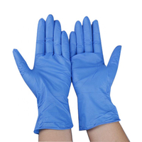Disposable China Powder Free Blue Examination Nitrile Gloves Meidcal household gloves latex
