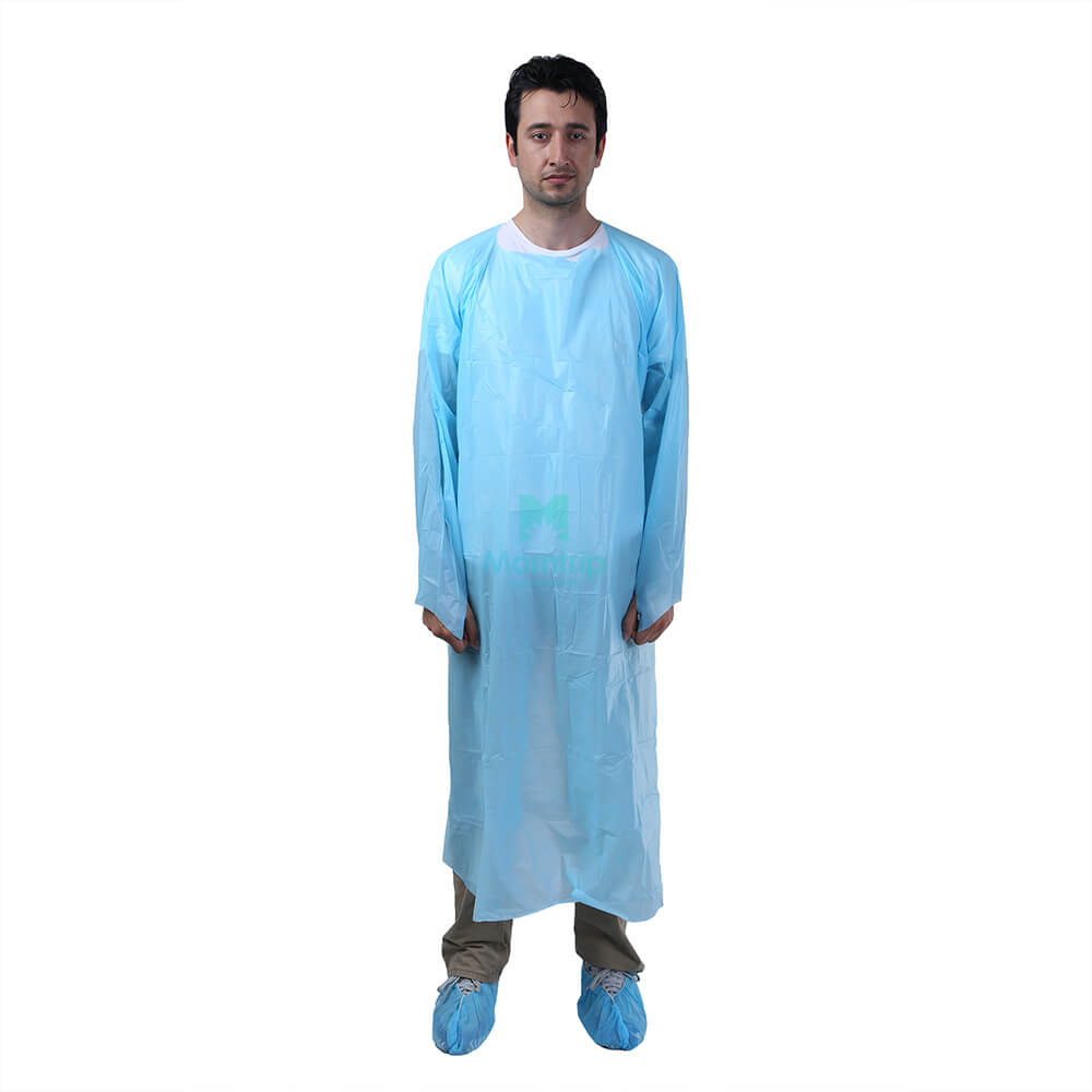 Civil Use Dust Proof Waterproof Disposable CPE Gown