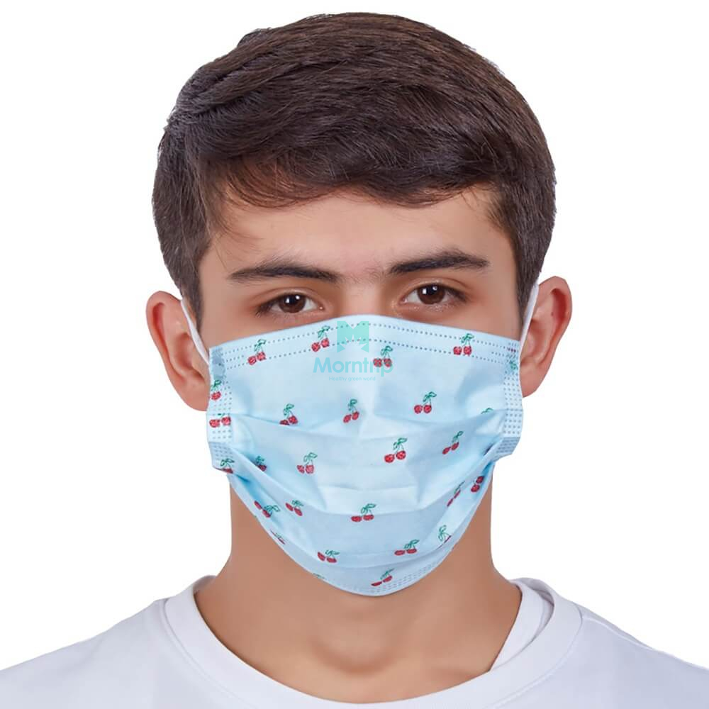 Earloop Pleated 3 Ply Non Woven Anti Pollen Dust Droplets Bacterial Germ Virus Hygienic Sanitary Procedure Medical Custom Disposable Face Mask