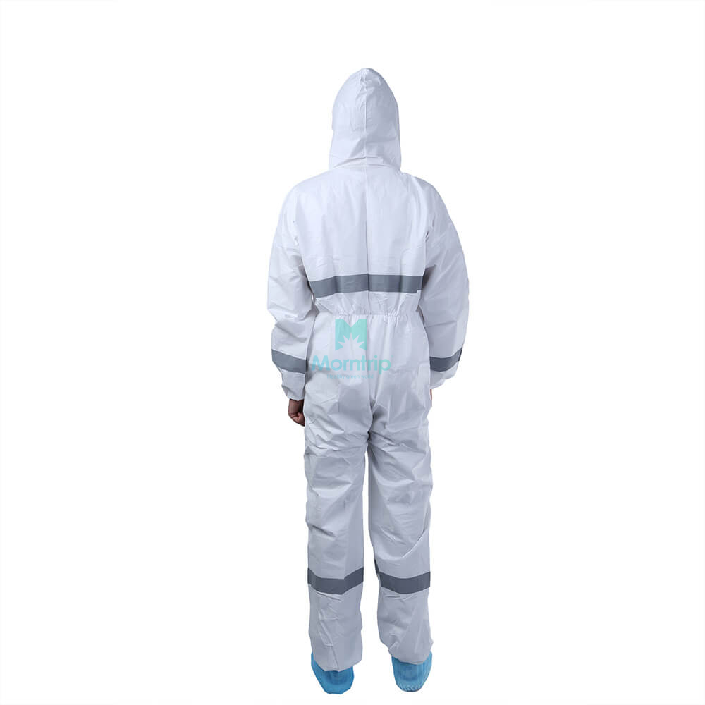 Industry Contribution In/Outdoor Painting Spraying Reflective Liquid Resistant Sterile Sealed Disposable Protective Clothing