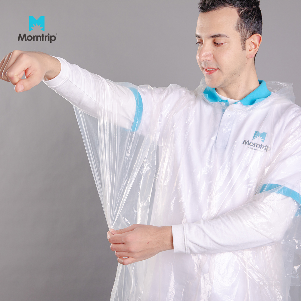 Wholesale Price High Quality Disposable Waterproof Plastic LDPE Rain Poncho Coat