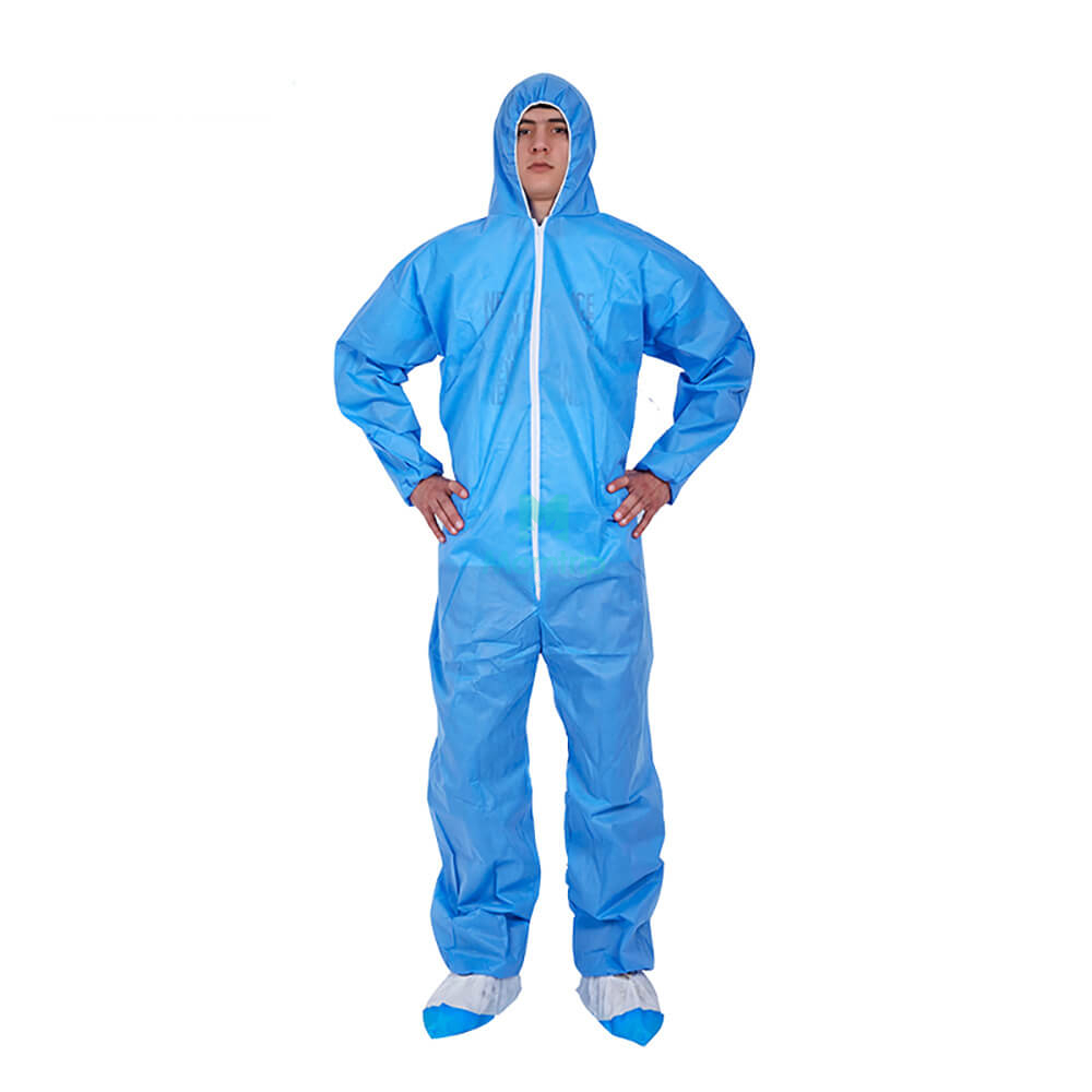 Jumpsuit Laminated Lightweight Non Woven Isolation Protective Coverall