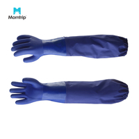 Factory Direct Supply Black Latex Eldvien For Household All Purpose Washing Kitchen Bathroom Toilet Cleaning Use Industrial Gloves