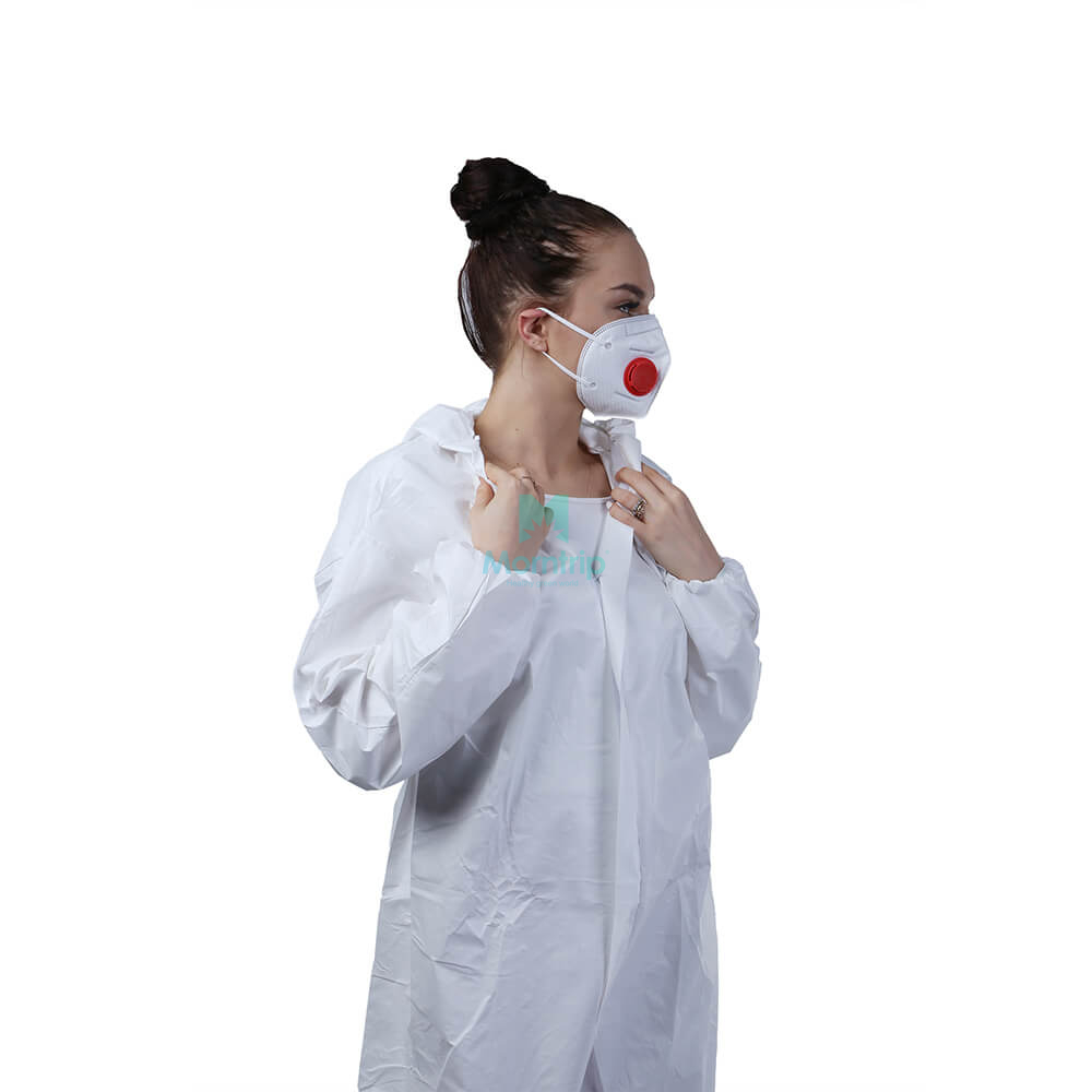 Disposable Work Wear Anti Static Dustproof Panting Spraying Full Body for Industry Food Isolation Protective Clothing
