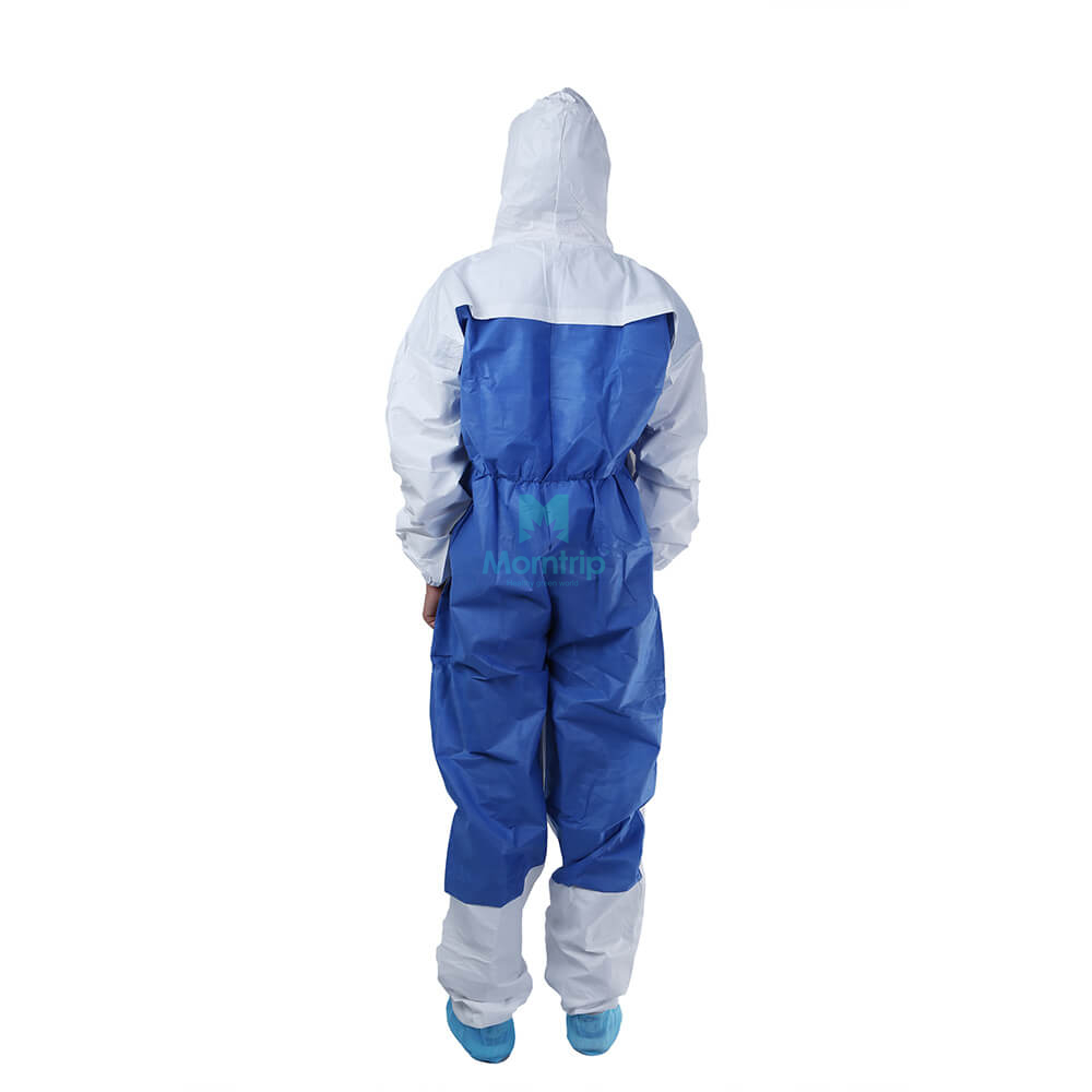 Breathable Hooded Dustproof Splashproof Ce Certificated Work Wear Coverall Protective Clothing