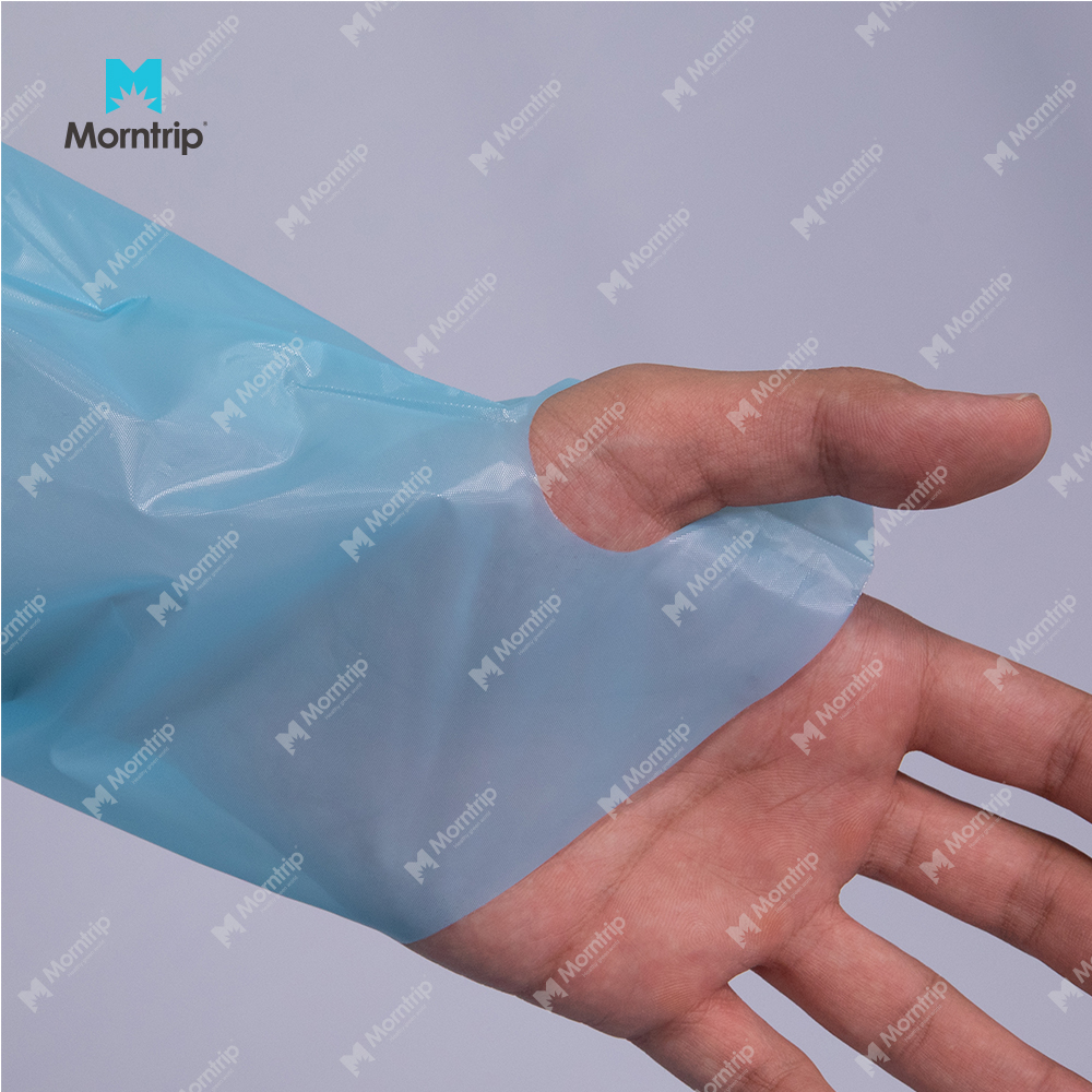 Waterproof Splash Protective Disposable CPE Isolation Gown