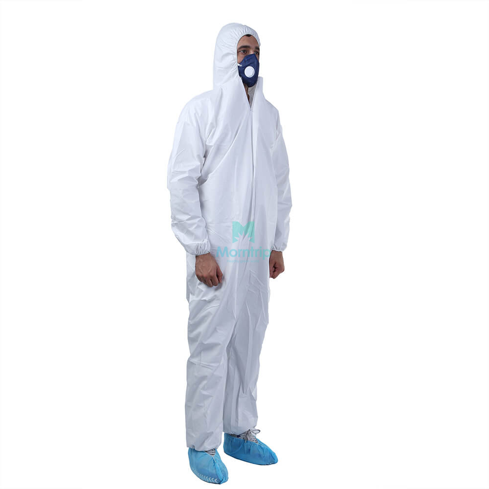 Anti Static Dustproof Panting Spraying Full Body for Industry Food Isolation Splashproof Laboratory Disposable Clothing Suit
