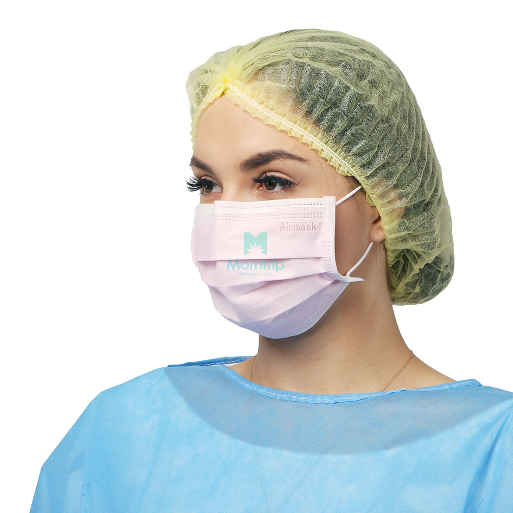 3 Ply Non Woven Air Pollution Dust Proof Protective Customized Disposable Breathing Face Mask with Custom Logo