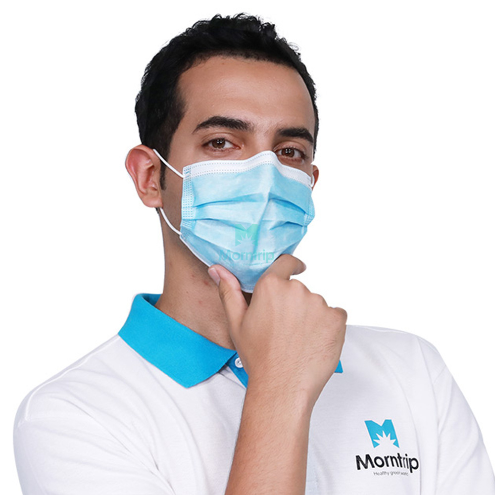 3 Ply Non Woven Safety Protective Dust Proof Hypoallergenic Customized Earloop Disposable Mask