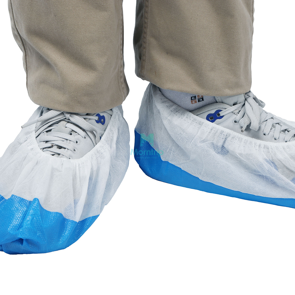 Disposable PE CPE PP SMS Microporous Plastic Nonwoven Waterproof Anti Slip Nonskid Shoe Cover