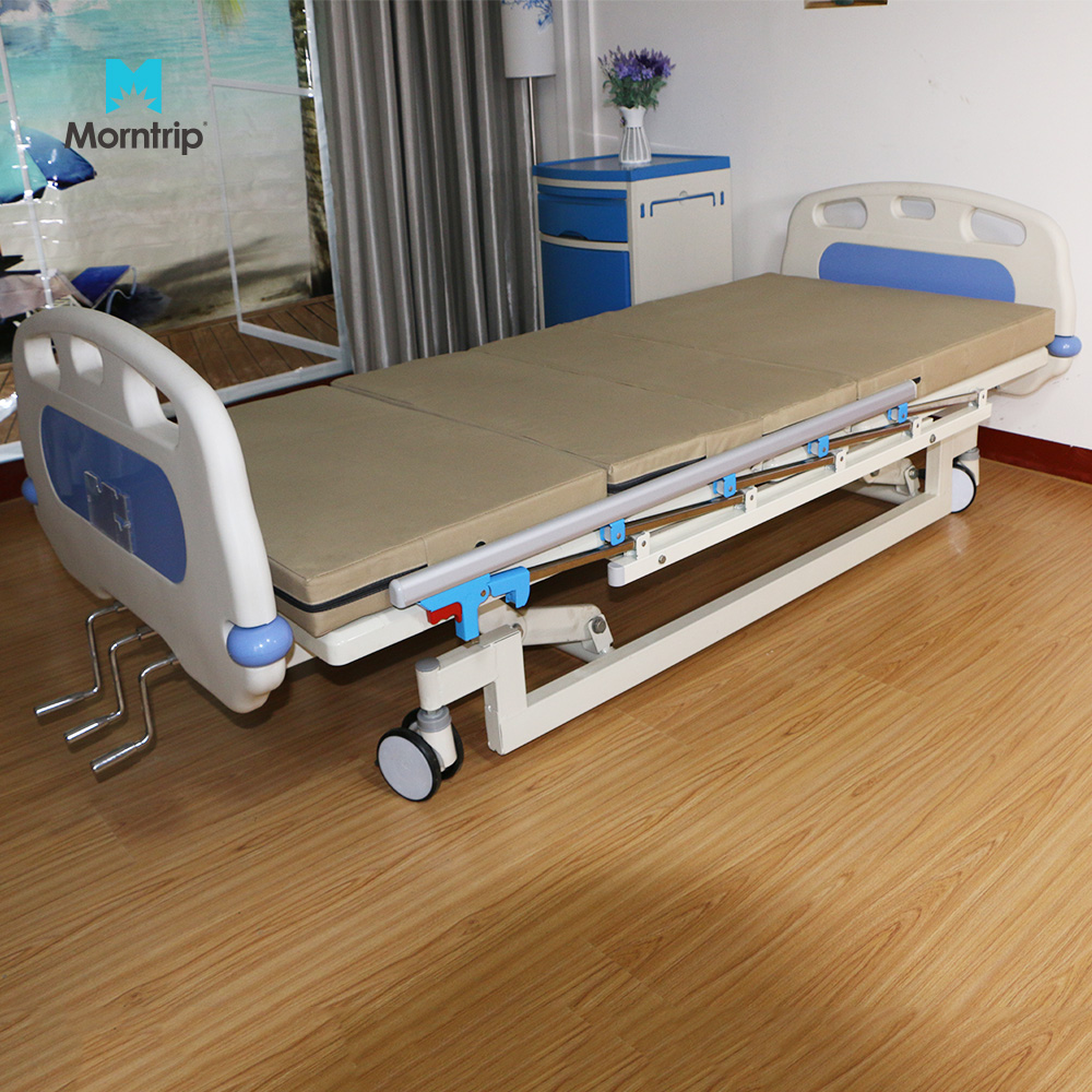 Cheap Prices Hebei China Manufacturer Abs Medical Flat Adult 3 Cranks Alloy Hospital Bed