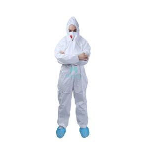 Panting Spraying Full Body Work Wear Anti Static Nonwoven Coverall Protective Clothing for Industry Food 
