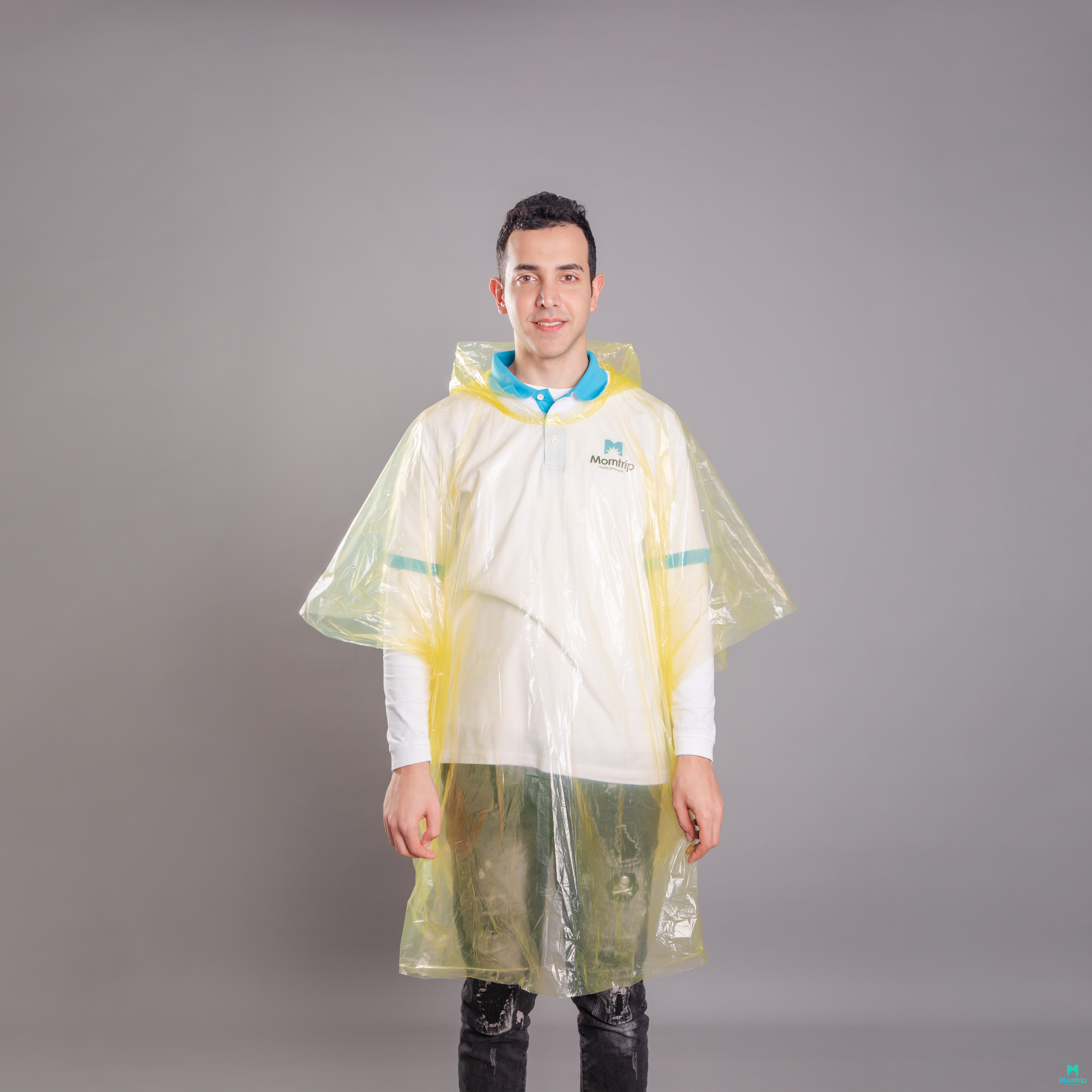 plus size transparent raincoat