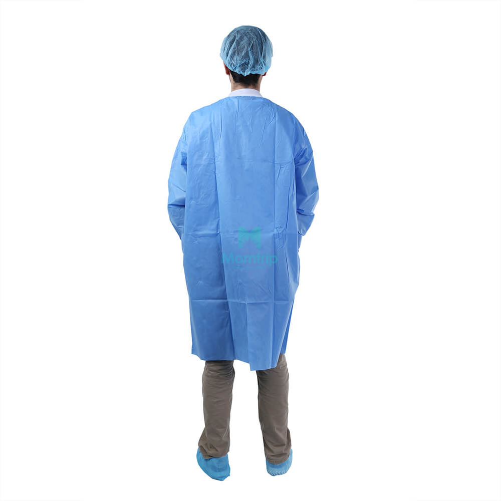 Morntrip Non Woven Food Industry Impervious Anti Static Disposable Custom Lab Coat