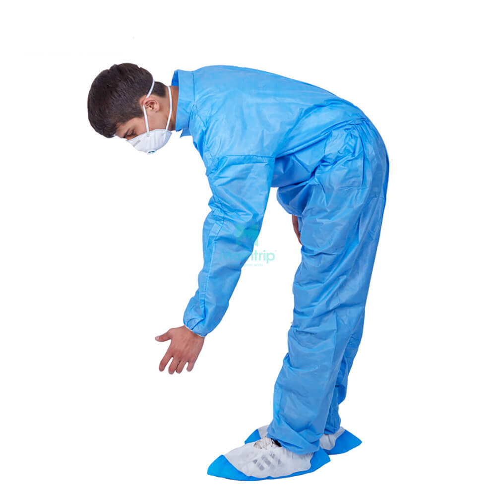 Wholesale Breathable Short Collar Style SMS Non Woven Painting Disposable Coverall