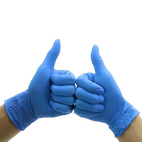 Cheap Blue Nitrile Disposable Food Industrial Work Gloves Powder Free