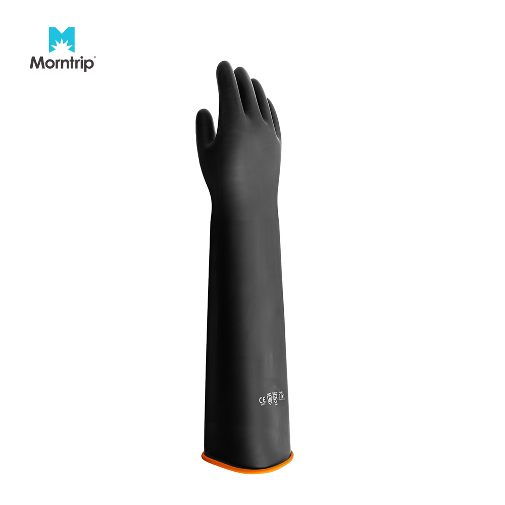 Industrial Building Safety Rubber Protective Mechanical Construction Anti Slip Heavy Duty Coated Working Gloves